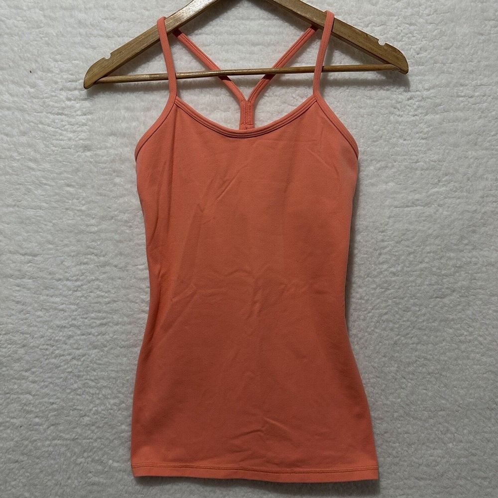 Lululemon Power Y Tank *Luon Coral Women's‎ Size 4